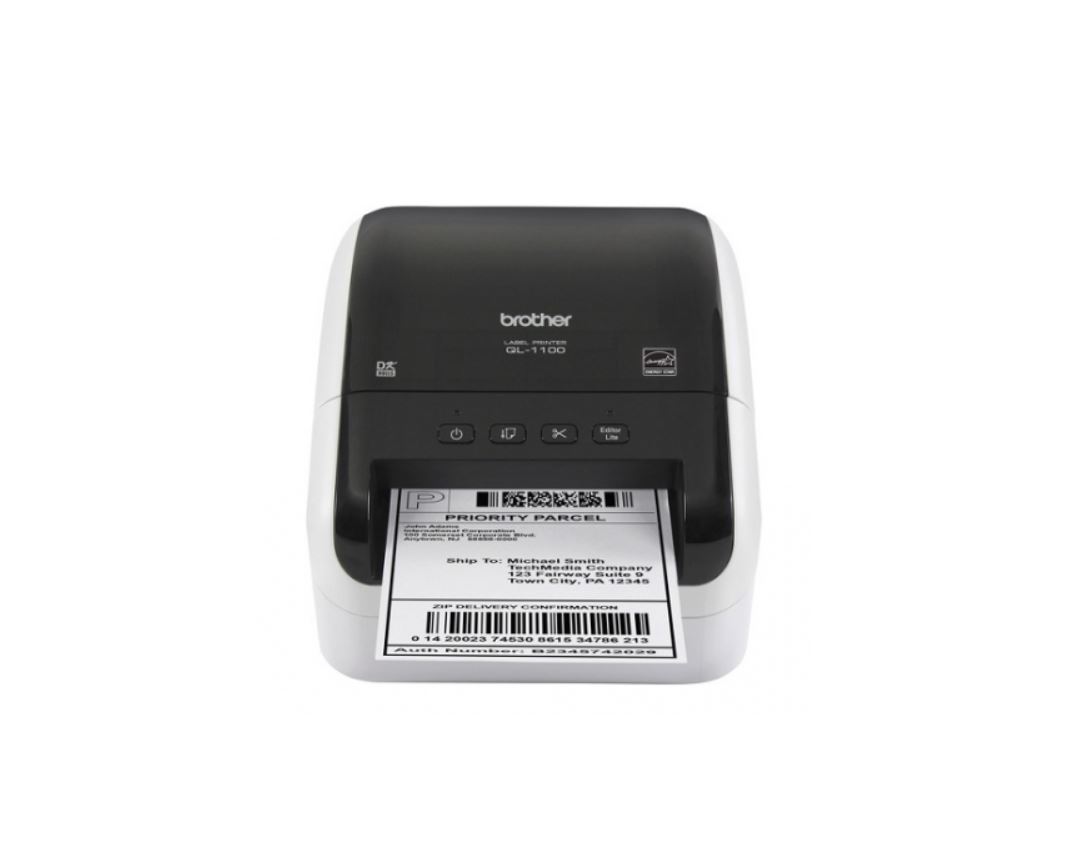 Brother QL-1100 Professional Wide-Format High Speed Label Printer - Prints Up to 103.6mm Wide Labels at 300 DPI