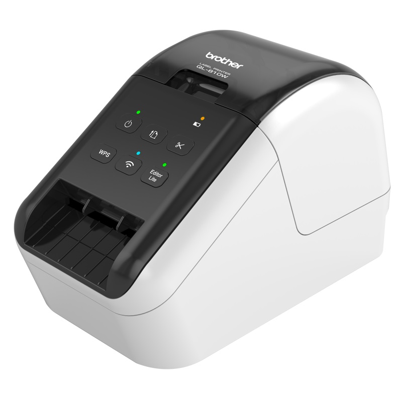 Brother QL-810W Wireless High-Speed Label Printer - Up to 62mm Black & Red Print with DK-22251 Two-Colour Roll Support