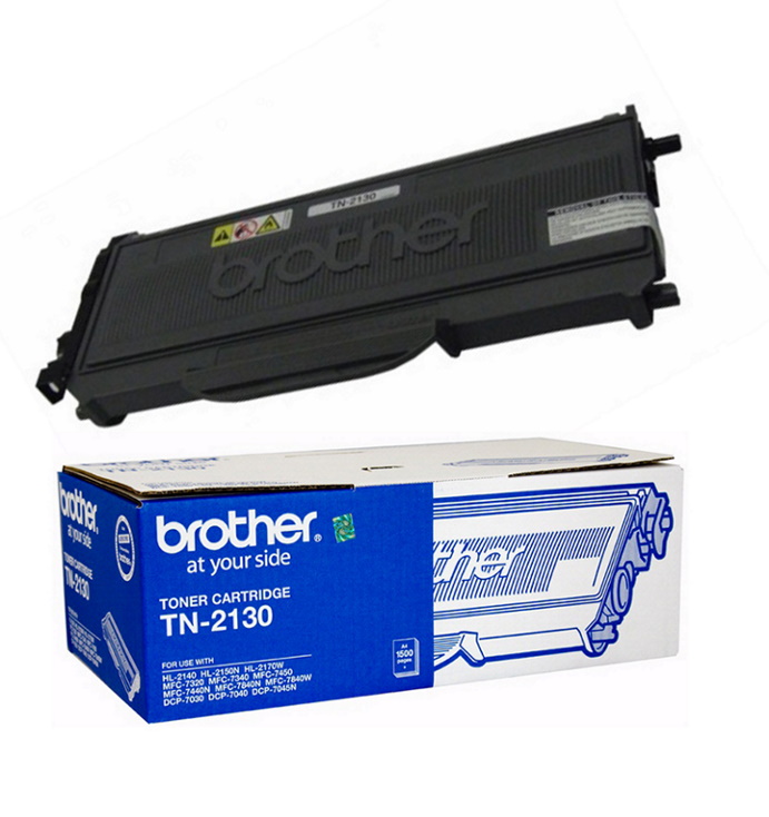 Brother TN-2130 Black Toner Cartridge - Standard Yield 1500 Pages for HL-2140/2142/2150N/2170W, DCP-7040, MFC-7340/7440N/7840W Mono Laser Printers