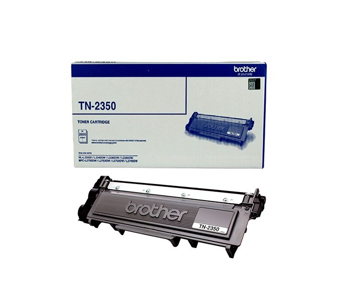 Brother TN-2350 High Yield Mono Laser Toner Cartridge - Compatible with HL-L2300D, L2305W, L2340DW, L2365DW, 2380DW, MFC-L2700DW Series - 2,600 Pages