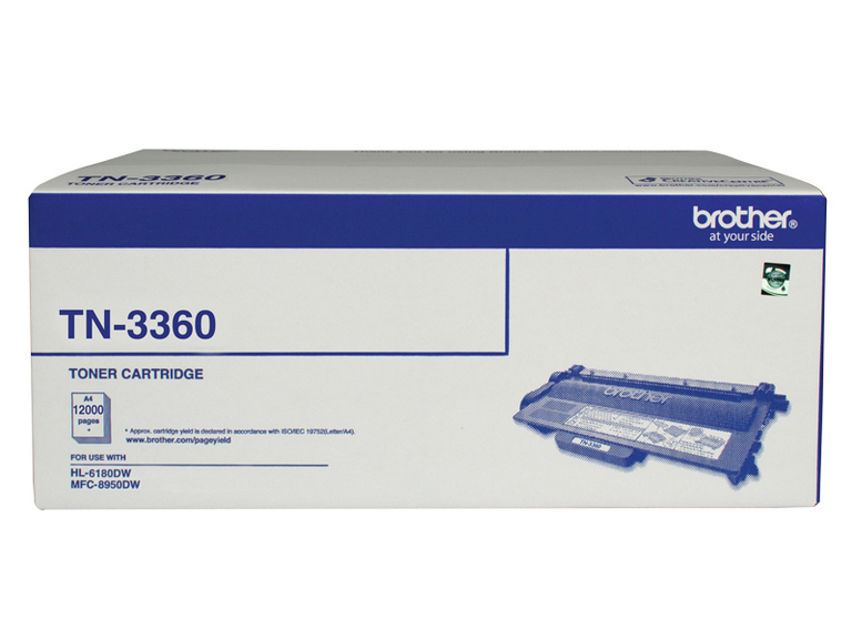 Brother TN-3360 Black Super High-Yield Toner Cartridge — 12,000 Pages (ISO/IEC) | Compatible with HL-6180DW & MFC-8950DW — B2B