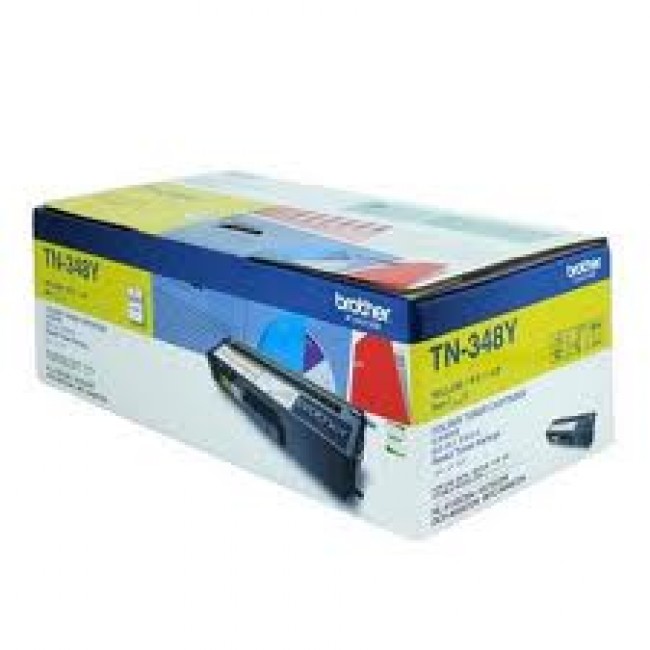 Brother TN-348Y Super High Yield Yellow Laser Toner Cartridge - 6000 Pages Compatible with HL-4150CDN, HL-4570CDW, DCP-9055CDN, MFC-9460CDN & 9970CDW