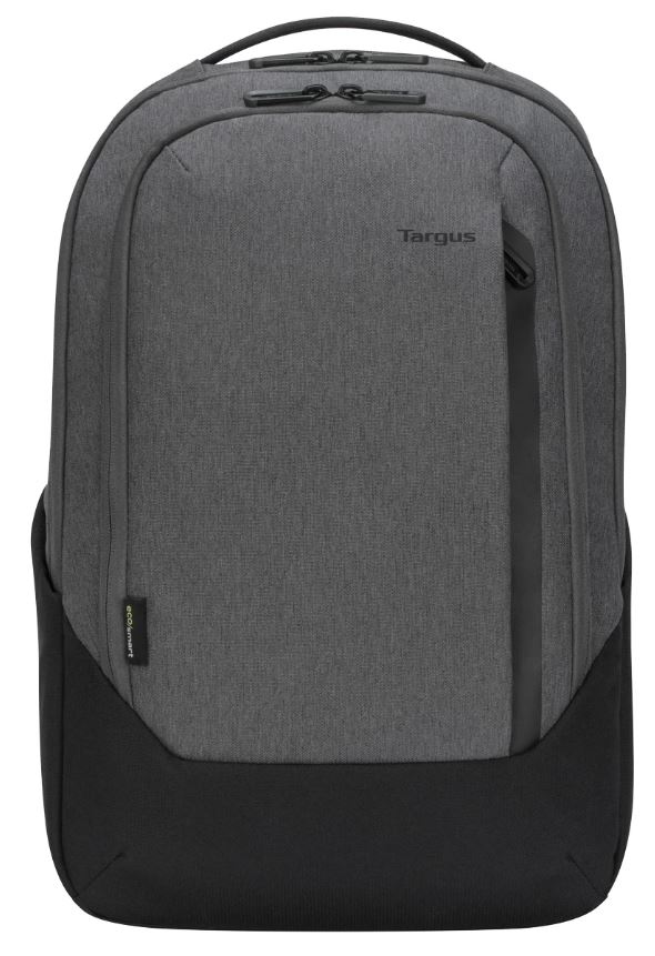Targus 15.6" Cypress EcoSmart Large Backpack - 20L Capacity, Made from 26 Recycled Water Bottles, Padded Laptop Compartment, Grey