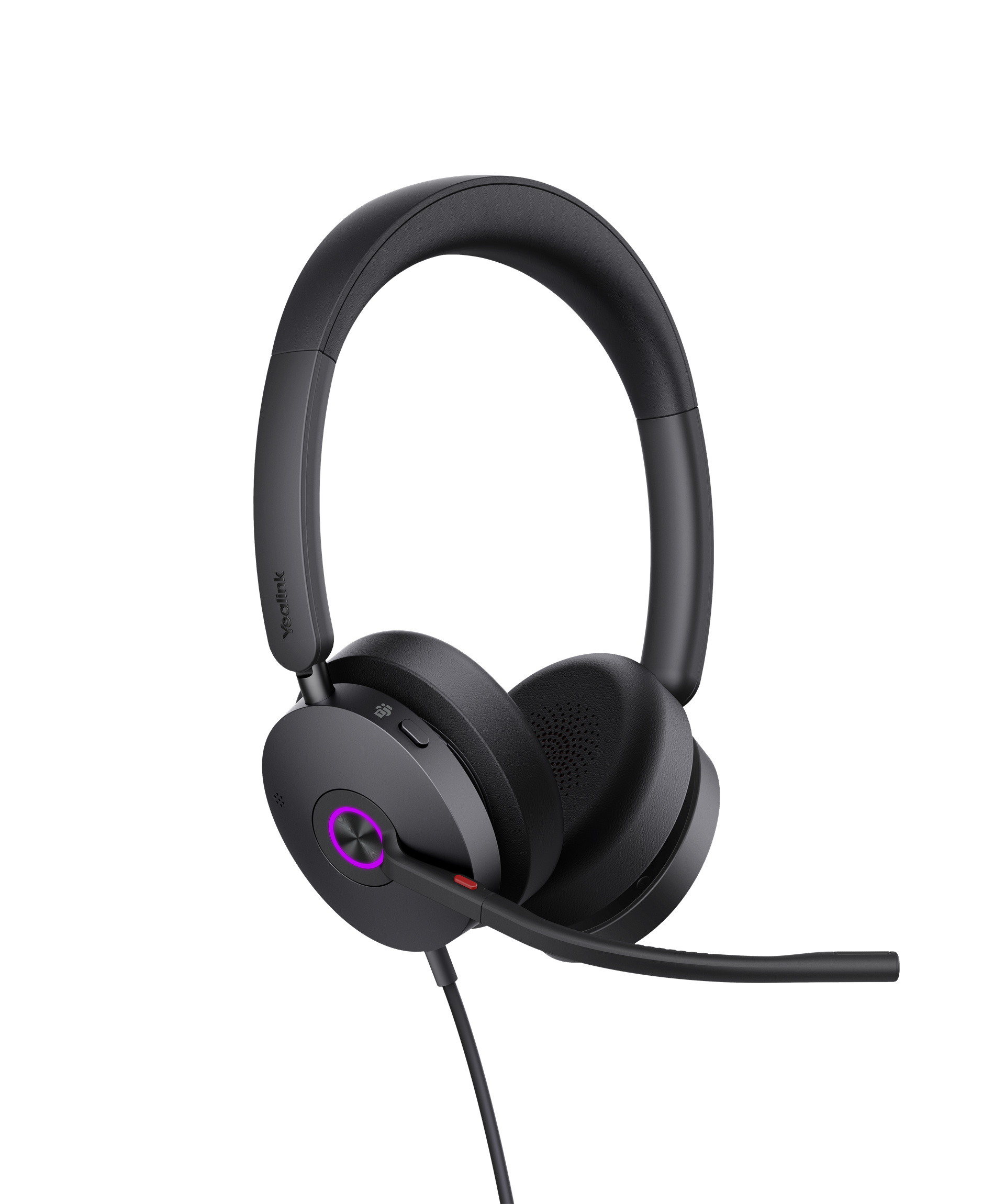 Yealink UH48 Teams USB Wired Headset with Hybrid ANC, Four-Mic Noise Cancellation, Dual Busylights, USB-C/A Plug & Play, All-Day Comfort