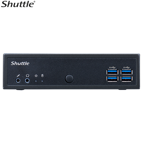 Shuttle DL30N Fanless Slim Mini PC 1.3L Barebone with Intel N100 Processor, DDR5-4800 Support, Triple Display, Dual 2.5GbE LAN, VESA Mount