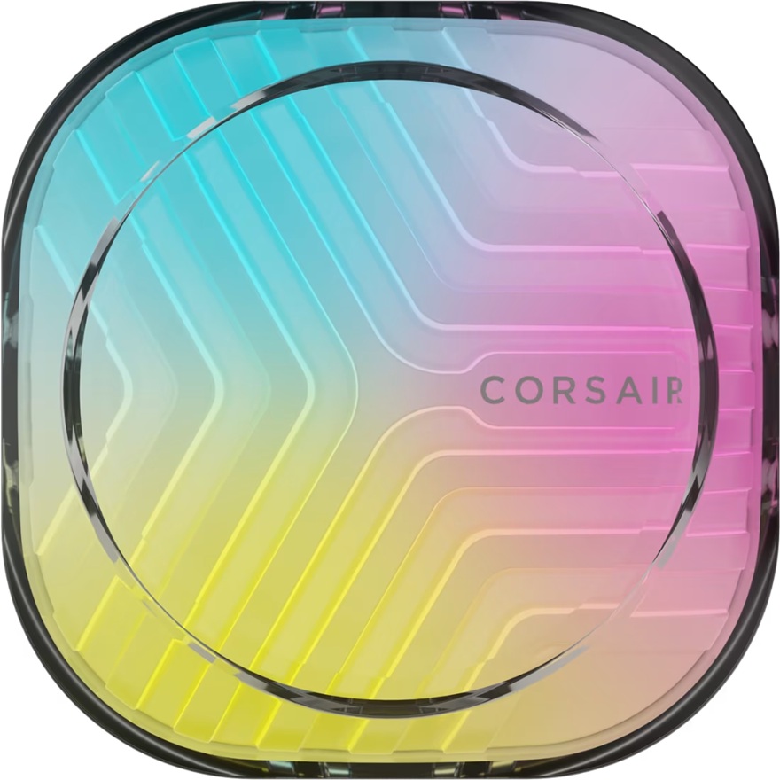 Corsair iCUE LINK CapSwap Module – Groove Design Pump Cap for AIO Coolers, Tool-Free Installation, 2-Year Warranty