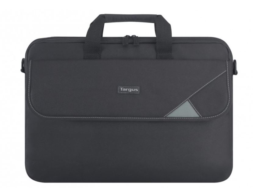 Targus 13-14.1 Inch Intellect Topload Laptop Case - Durable Black Polyester Notebook Carrying Bag
