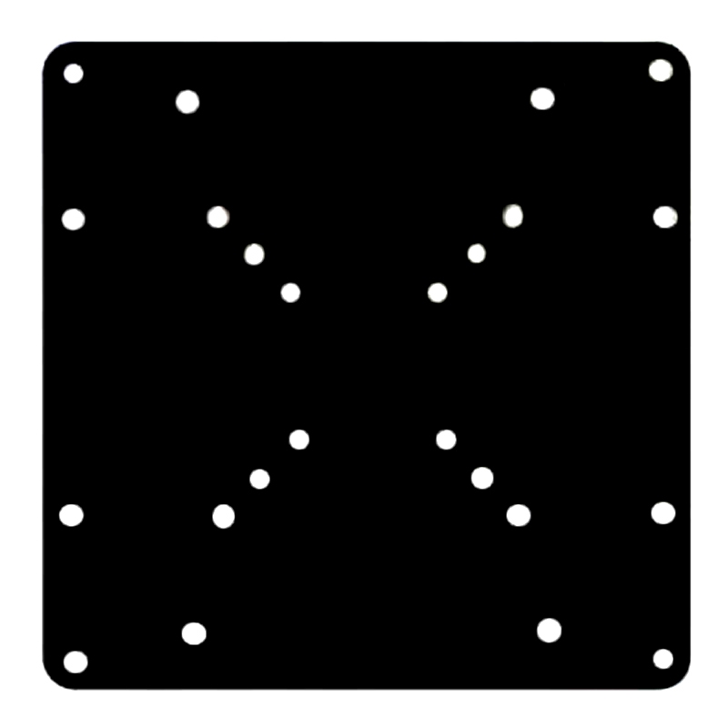 Brateck LCD 200X200 VESA Extension Plate - Fits 23"-42" LED, LCD, Plasma TVs, Max Load 30kg, Easy Assembly