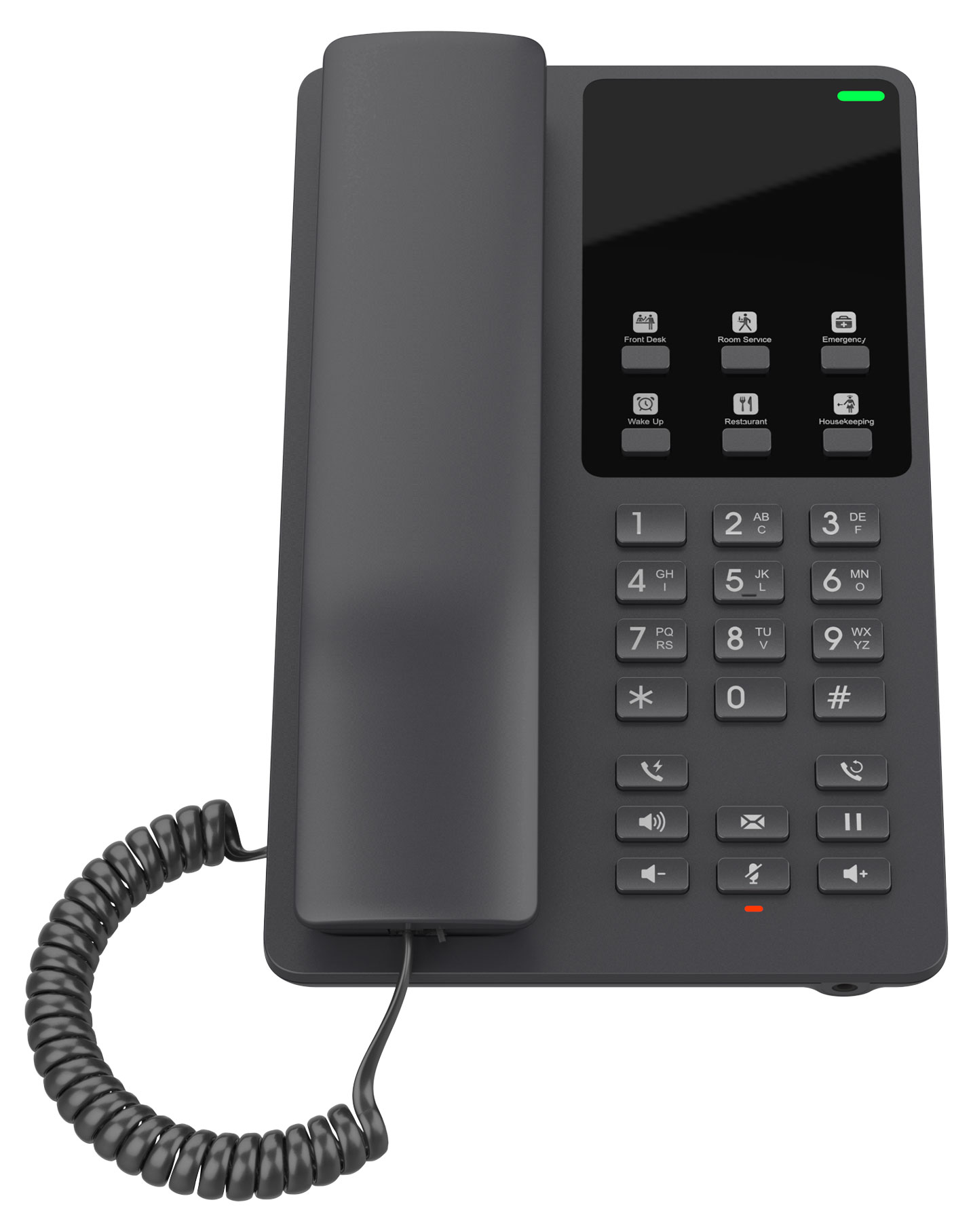 Grandstream GHP621W Desktop Hotel IP Phone with Built-in Dual-Band WiFi, 2 SIP Accounts, 3-Way Conferencing & Hearing Aid Compatibility