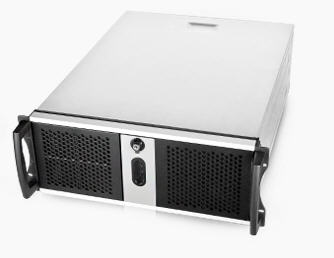 Chenbro RM42300 Black 4U Rackmount Server Case - ATX, 3x 5.25" & 4x 3.5" Drives, 1x Slim ODD, 120mm Fan, No PSU