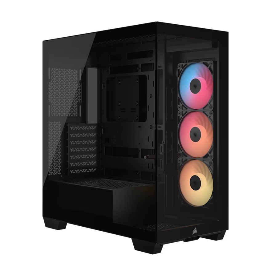 Corsair 3500X RS-R ARGB Mid-Tower PC Case - E-ATX Support, Tempered Glass, USB-C, 360mm Radiator, 425mm GPU Clearance, RS ARGB Fans