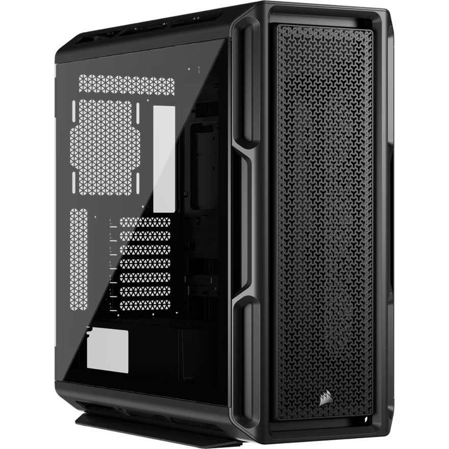 Corsair 5000T Mid-Tower High-Performance ATX PC Case – Black, 450mm GPU, 250mm PSU, 170mm CPU Cooler, 360mm Radiator Support, USB 3.2 Gen2 Type-C