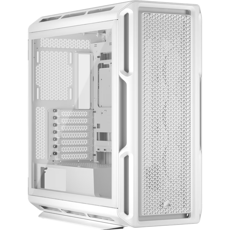 Corsair 5000T White Mid-Tower PC Case - ATX/E-ATX, 450mm GPU, 250mm PSU, 170mm CPU Cooler, 360mm Radiator, USB 3.2 Gen 2 Type-C