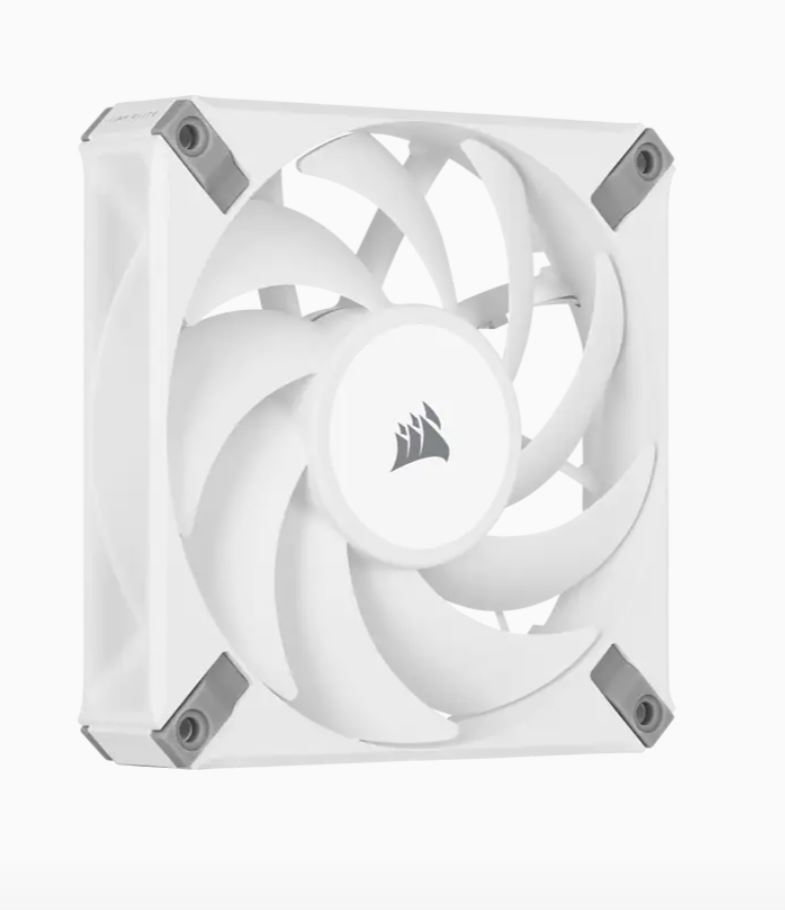 Corsair AF120 ELITE White 120mm High-Performance PWM Fluid Dynamic Bearing Fan - Quiet Cooling, AirGuide Technology, 1850 RPM