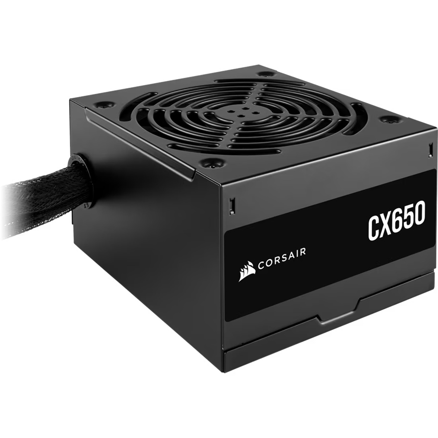 Corsair CX Series™ CX650 650W 80 PLUS Bronze ATX Power Supply - Compact 125mm, Up to 88% Efficiency, Low Noise Cooling, 5-Year Warranty (AU)