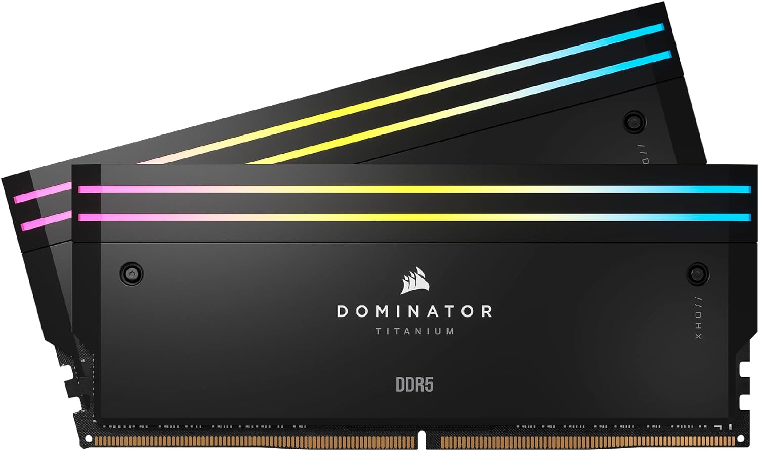 Corsair DOMINATOR TITANIUM RGB 48GB (2x24GB) DDR5 6000MT/s CL30 Intel XMP 3.0 Memory Kit – High Performance RGB DDR5 RAM for Intel 600 & 700 Series