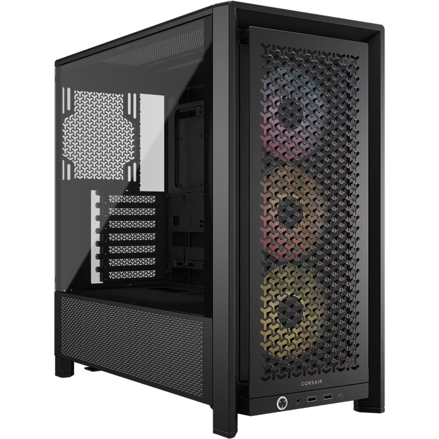 Corsair FRAME 4000D RS ARGB Modular Mid-Tower PC Case - ATX, Tempered Glass, 430mm GPU, 170mm CPU Cooler, Dual 360mm Radiator Support, USB-C 3.2 Gen2