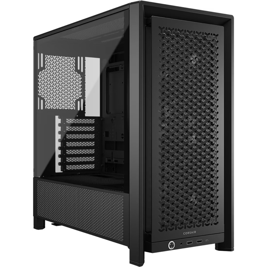 Corsair FRAME 4000D RS Modular Mid-Tower PC Case - Black ATX with 430mm GPU Support, 170mm CPU Cooler, Dual 360mm Radiators & USB 3.2 Gen 2 Type-C
