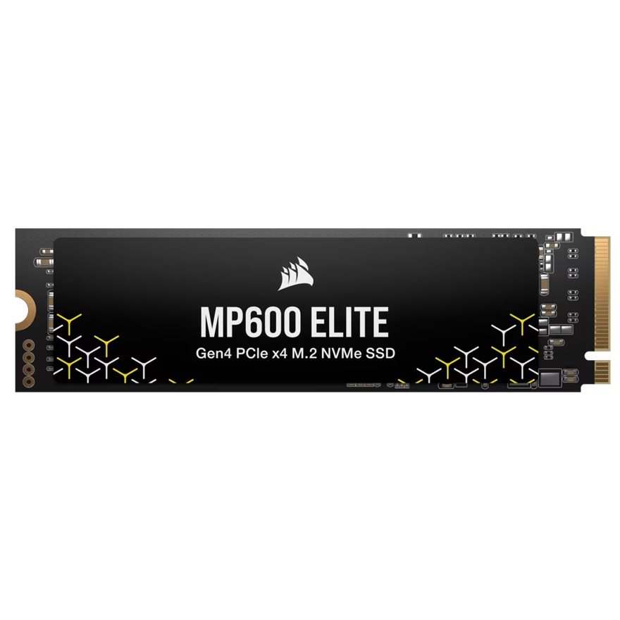 Corsair MP600 ELITE 2TB PCIe Gen4 x4 NVMe 1.4 M.2 2280 SSD – 7000MB/s Read, 6500MB/s Write, 3D TLC NAND, Aluminum Heatsink, Windows & Mac Compatible