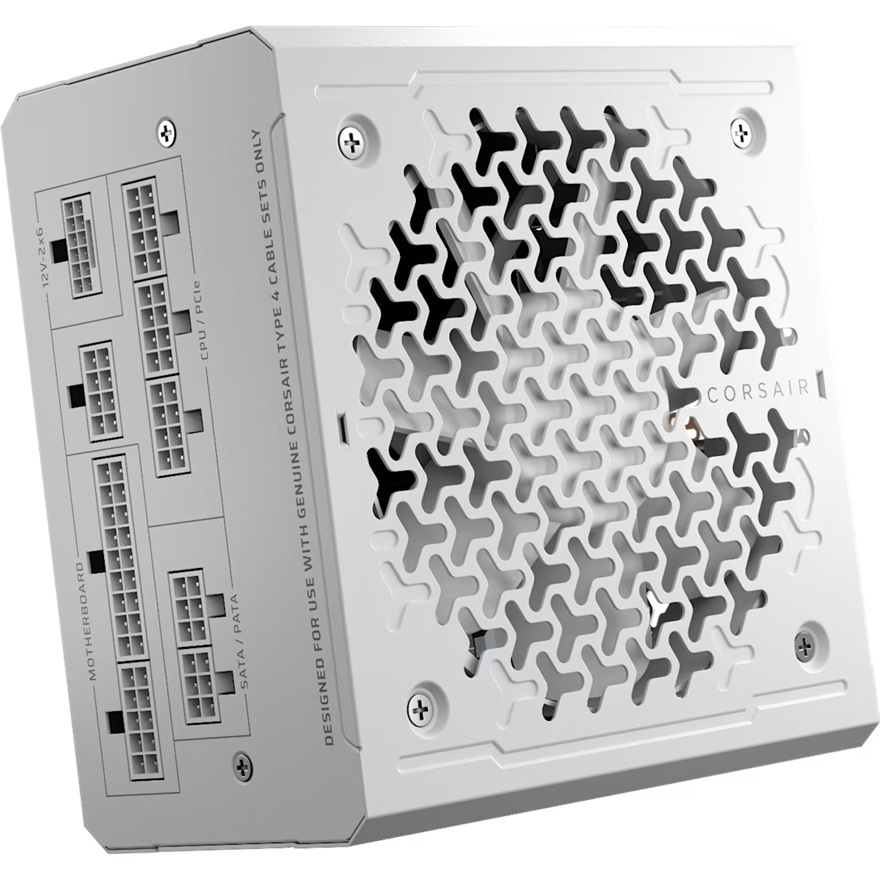 Corsair RMe Series RM1000e 1000W Fully Modular ATX 3.1 PSU - Cybenetics Gold Efficiency, PCIe 5.1 Compatible, Low-Noise White Power Supply (AU)