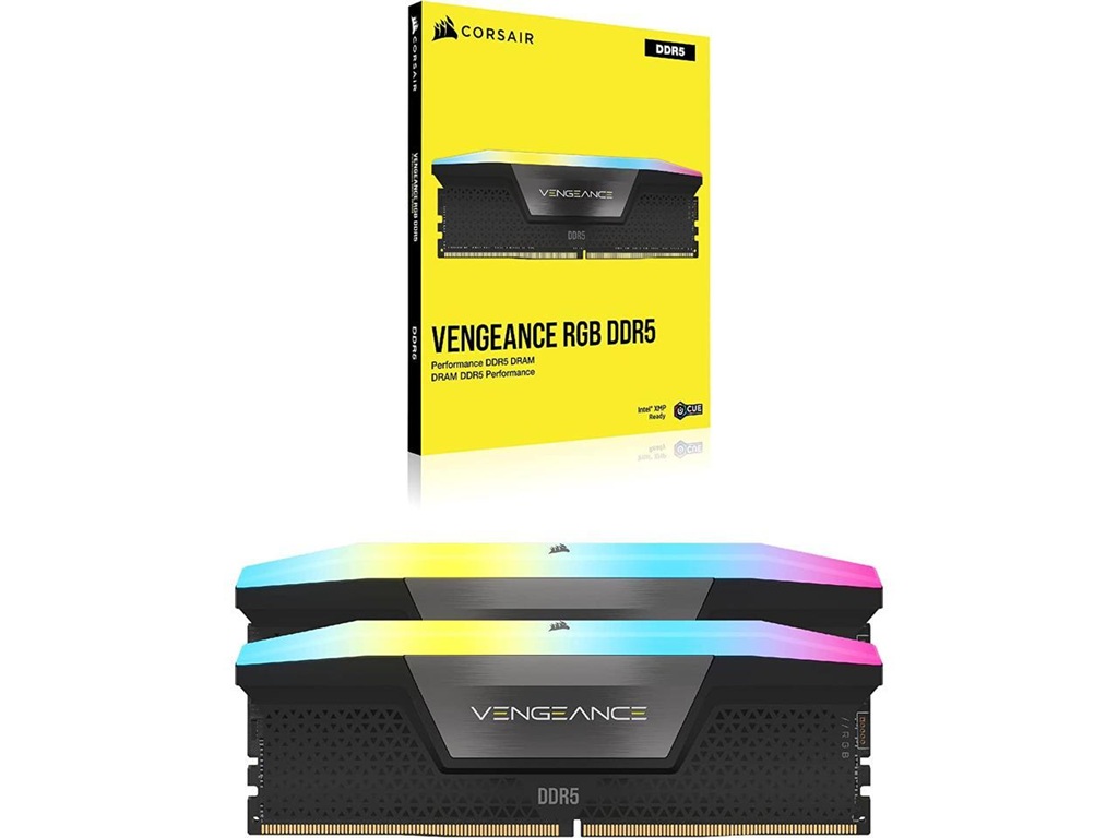 Corsair VENGEANCE 32GB (2x16GB) DDR5 6000MHz CL36 Desktop Memory Kit with Intel XMP 3.0 & Aluminum Heatspreader