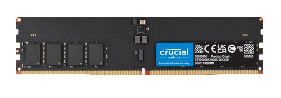 Crucial 16GB DDR5-6400 CUDIMM CL52 Desktop Memory Module for Intel Core Ultra Series 2 Processors