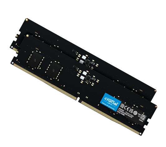 Crucial 32GB (2x16GB) DDR5-5600MHz CL46 UDIMM Desktop Memory Kit | CT2K16G56C46U5