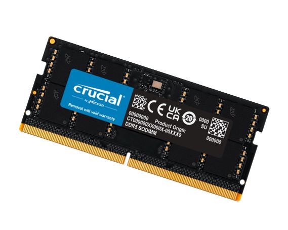 Crucial 64GB DDR5-5600MHz CL46 SO-DIMM Desktop Memory Module - High Capacity, Low Voltage, Unbuffered Non-ECC