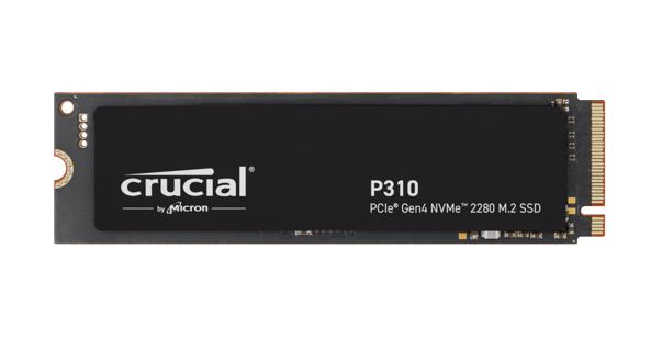 Crucial P310 4TB PCIe Gen4 NVMe M.2 2280 SSD – 7100 MB/s Read, 6000 MB/s Write, 800TBW Endurance, Full-Drive Encryption, 5-Year Warranty