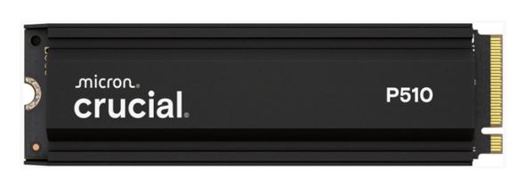Crucial P510 1TB PCIe Gen5 NVMe M.2 SSD with Heatsink - 11,000/9,500 MB/s Read/Write, 600TBW Endurance, 5-Year Warranty