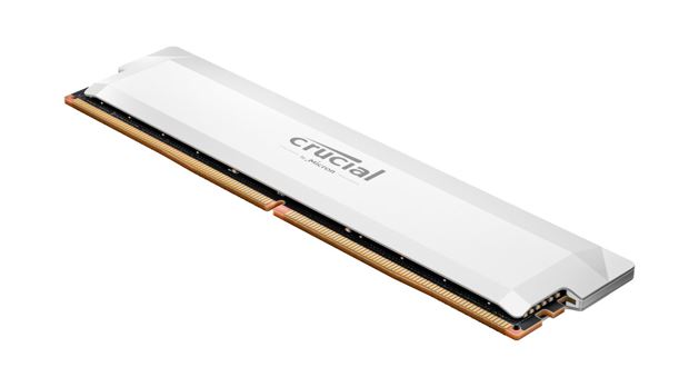 Crucial Pro 16GB DDR5 6400MHz CL38 UDIMM White Heat Spreader Desktop Gaming Memory with Intel XMP & AMD EXPO Support