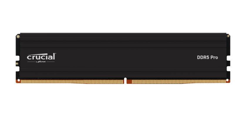 Crucial Pro 32GB DDR5 6000MHz CL40 UDIMM Black Heat Spreader Desktop RAM with Intel XMP & AMD EXPO Support
