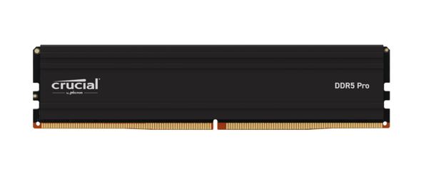 Crucial Pro 64GB DDR5-5600 UDIMM CL46 Desktop Memory Module with Black Heat Spreader for Intel and AMD Ryzen PCs