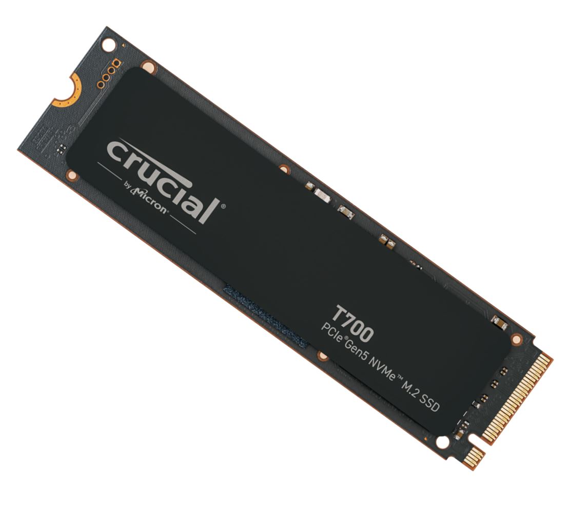 Crucial T700 2TB PCIe Gen5 NVMe M.2 SSD – 12400MB/s Read, 11800MB/s Write, 1200TBW Endurance, 1.5M IOPS, DirectStorage for Intel 13th Gen & AMD Ryzen 7000