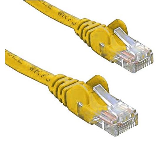 8ware 5m CAT5e Yellow Ethernet Cable - Premium RJ45 UTP Patch Cord 26AWG Copper Wire for Network LAN