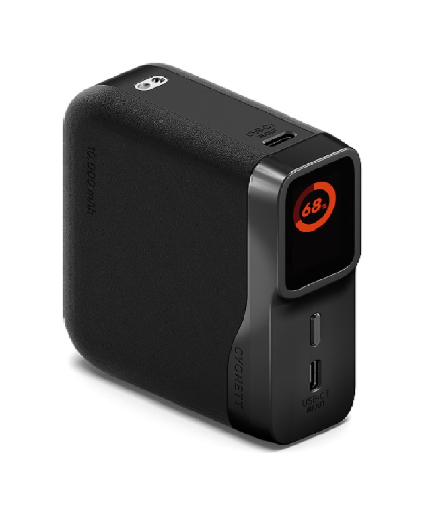 Cygnett Encore 10,000mAh 45W Power Bank with Dual USB-C & USB-A Ports, LCD Display, Fast Charging, Travel Approved, 2 Years Warranty