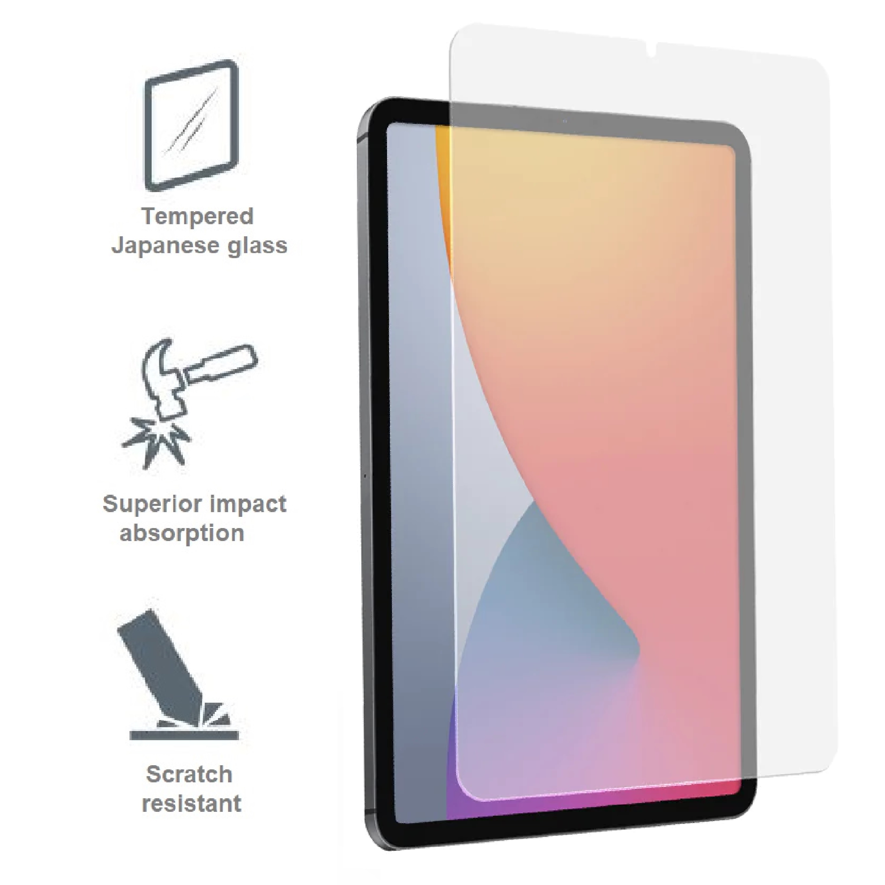 Cygnett OpticShield Tempered Glass Screen Protector for Apple iPad Mini 7th Gen A17 Pro / iPad Mini 6 (8.3") with Installation Kit and 2-Year Warranty