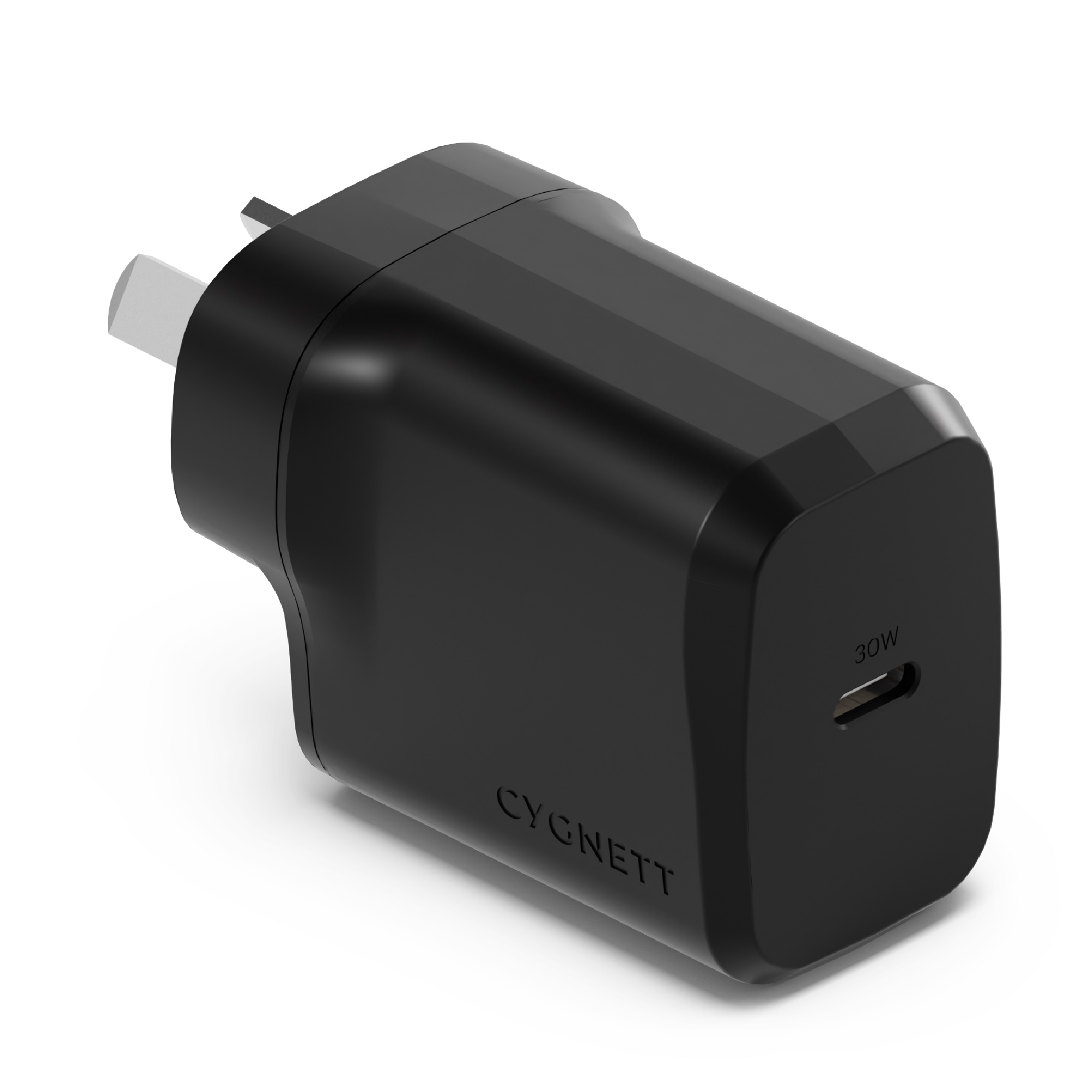 Cygnett PowerPlus 30W GaN USB-C PD Fast Wall Charger – Compact, Portable & Compatible with iPhone, Samsung PPS & USB-C Devices