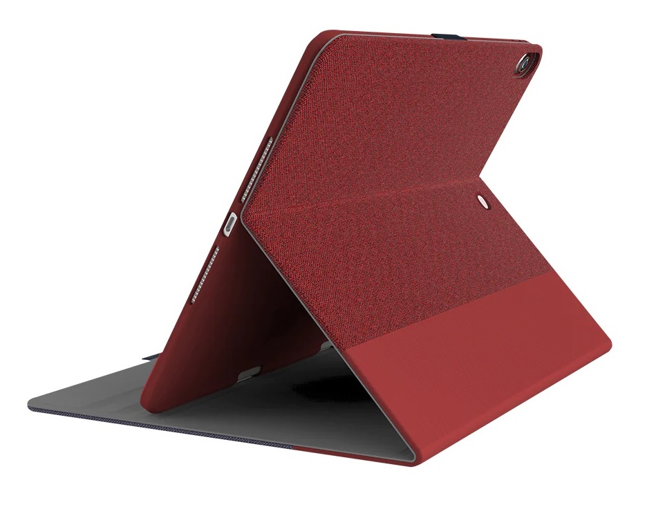 Cygnett TekView Slimline Case for iPad Mini 6th Gen & A17 Pro Chip - Red, Apple Pencil Holder, 360° Protection, Magnetic Close, 2 Years Warranty