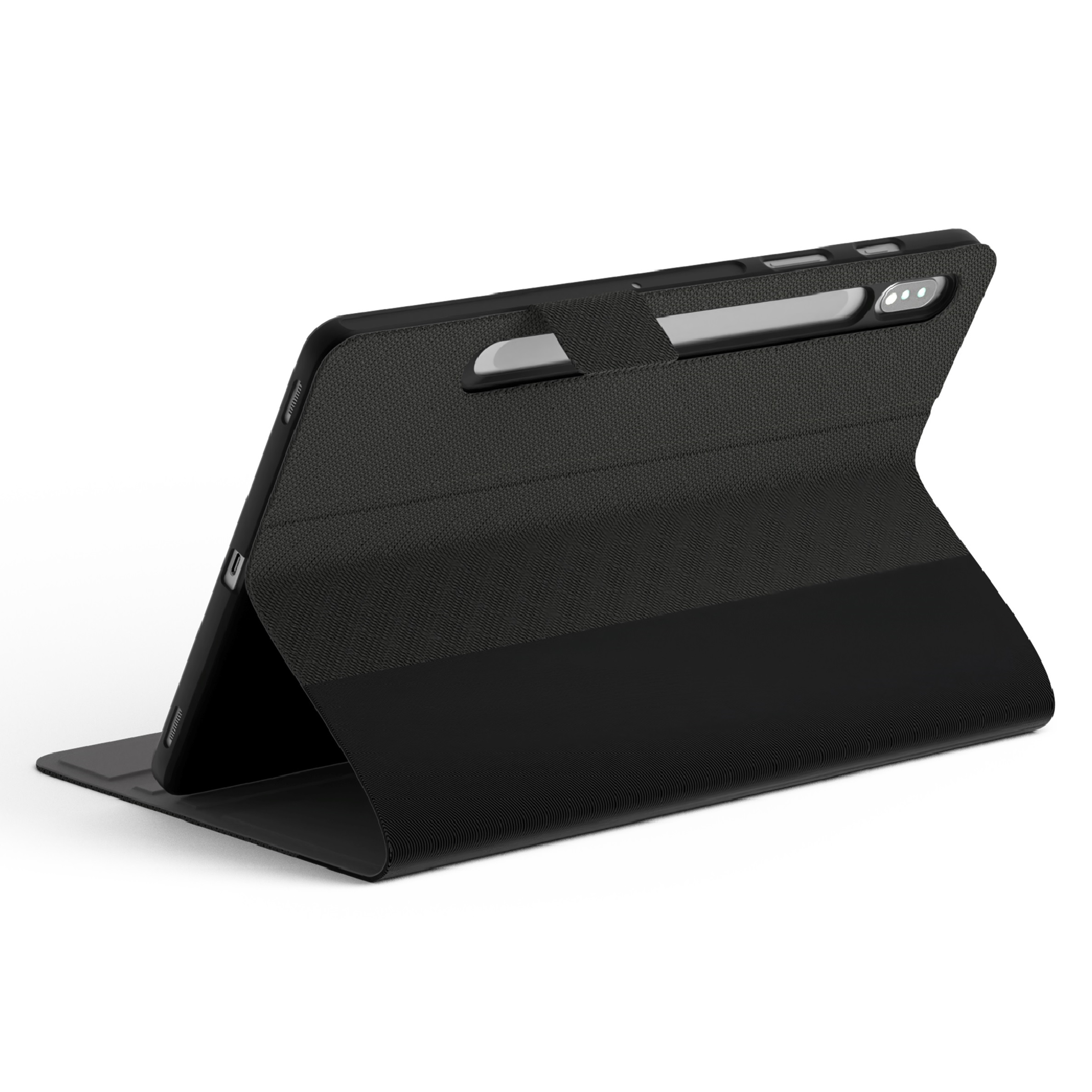 Cygnett TekView Slimline Case for Samsung Galaxy Tab S10+/S9+/S9 FE+ 12.4 Inch - Clear, 360° Protection with S Pen Holder, Convertible Stand, 2 Year Warranty