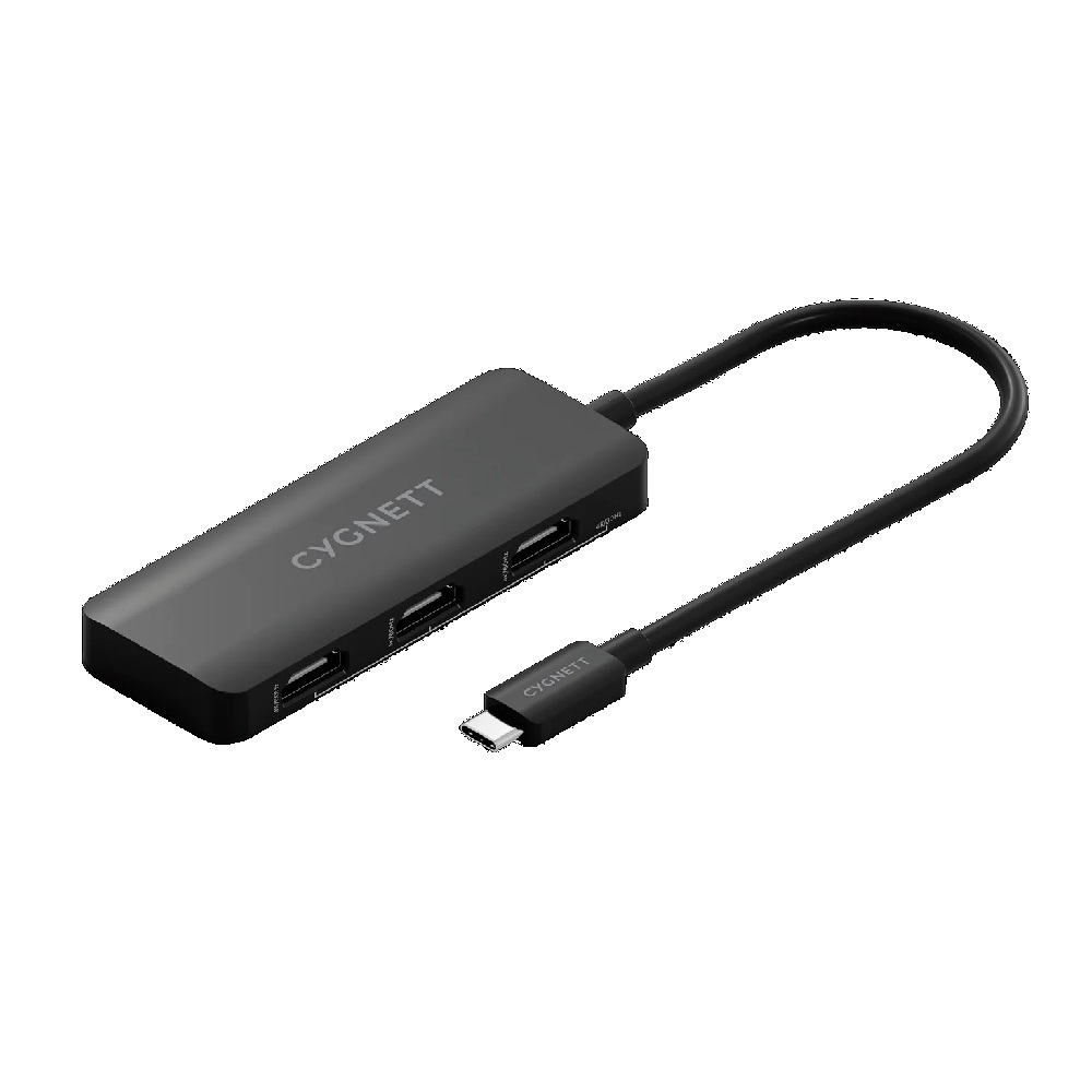 Cygnett Unite 3-in-1 USB-C to Triple HDMI Hub - 2x4K@60Hz & 3x4K@30Hz, MST Support, 15cm Cable, ABS Shell, Compatible with Windows, Mac & Chromebook