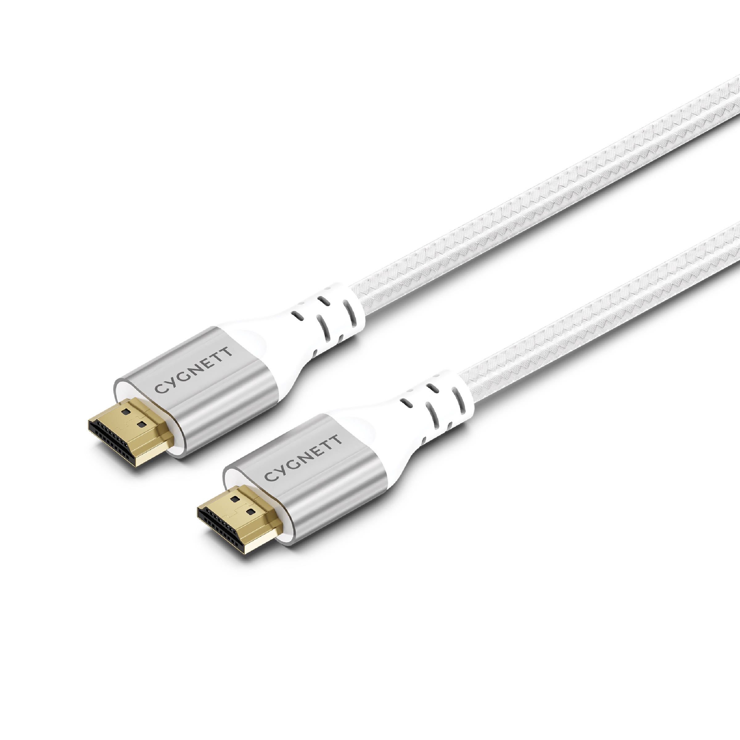 Cygnett Unite 8K HDMI to HDMI Cable 1.5M White Braided High-Speed 48Gbps Supports 8K 60Hz & 4K 120Hz with 2-Year Warranty