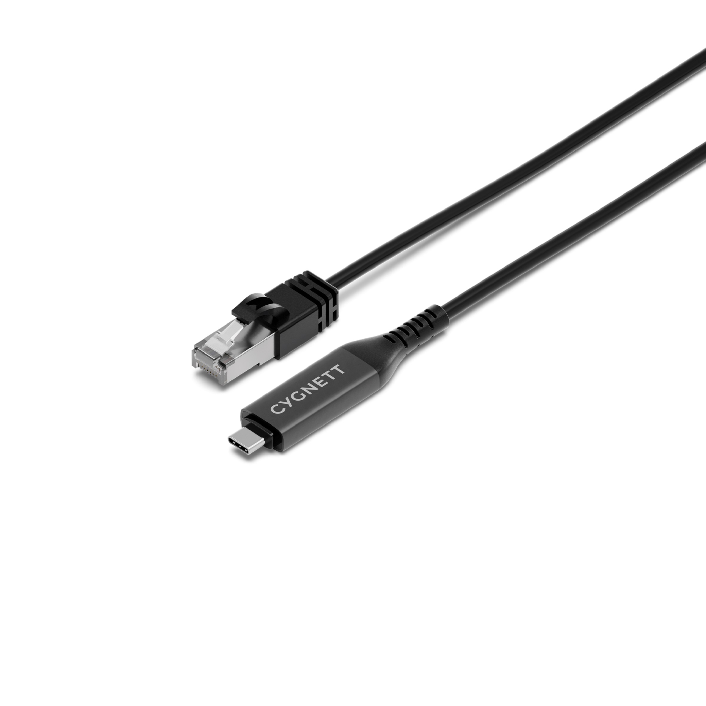 Cygnett Unite USB-C to RJ45 Gigabit Ethernet Cable 1m Black | 1Gbps USB 3.2 Gen 1 Network Adapter with 2 Year Warranty