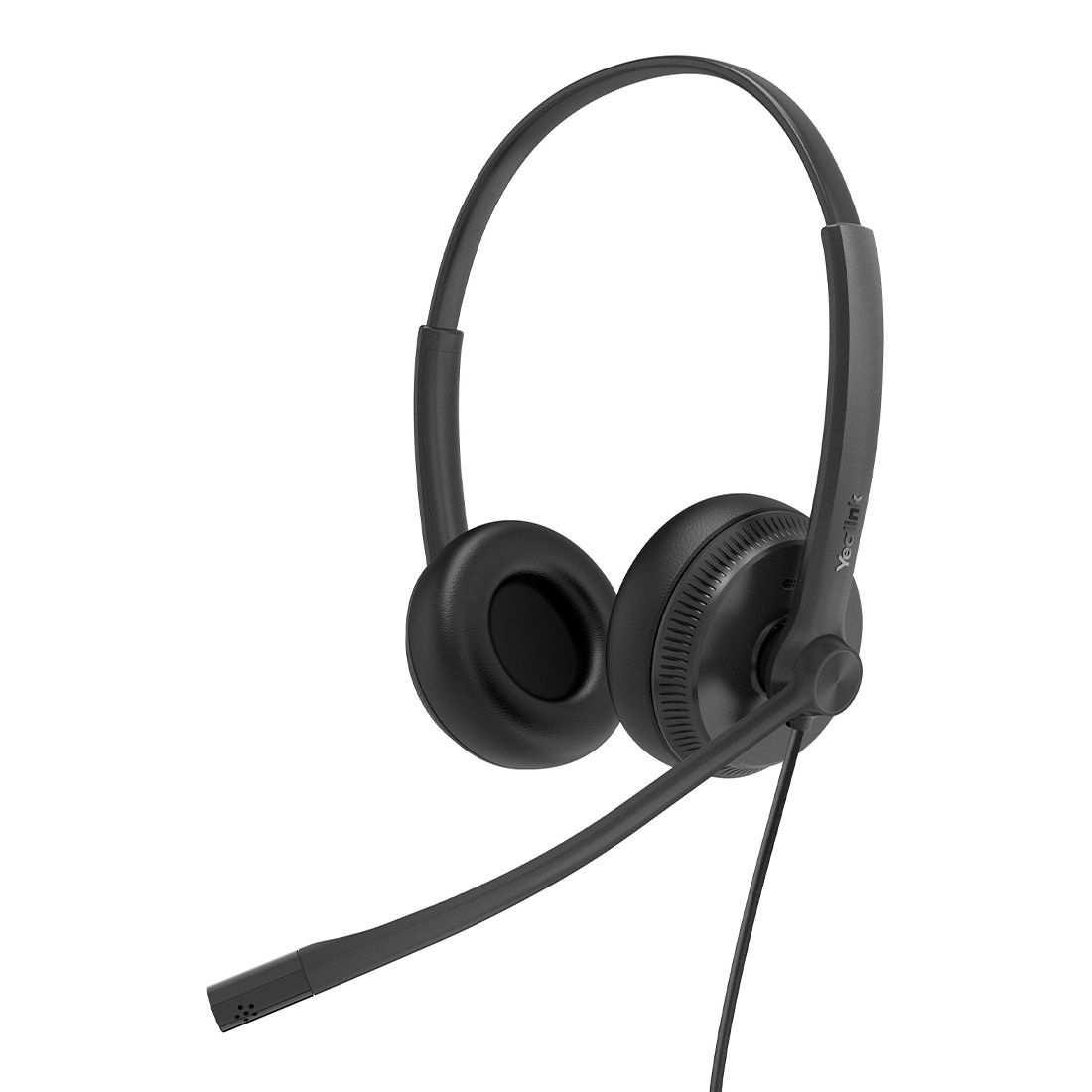 Yealink UH34 Dual UC USB-A Headset with Leather Ear Cushions, Noise Cancelling Mic, Lightweight for All-Day Comfort
