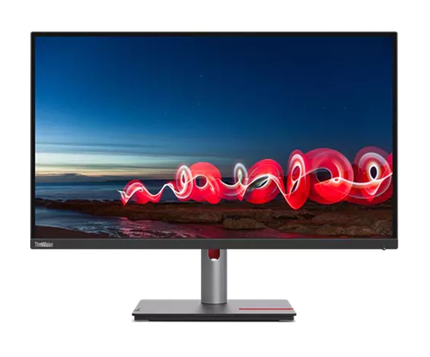 Lenovo ThinkVision T27h-30 27" QHD IPS USB-C Monitor 2560x1440 60Hz with USB 3.2 Hub, DP, HDMI, LAN, Height Adjustable Stand & 3-Year Warranty