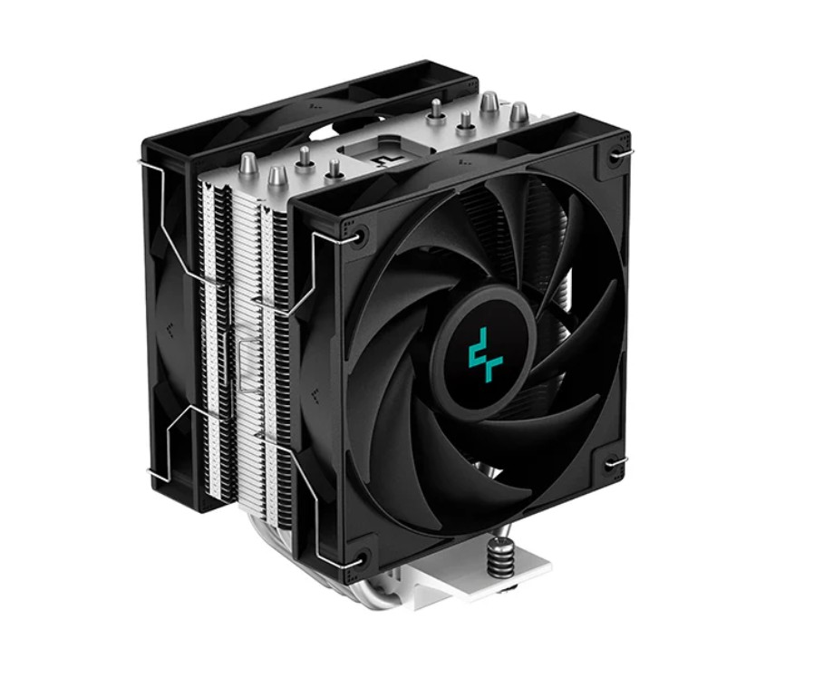 DeepCool AG400 PLUS Dual Fan 120mm Single Tower CPU Cooler with 4 Direct Contact Heat Pipes – Compatible with Intel LGA1851/1700/1200/115x and AMD AM5/AM4