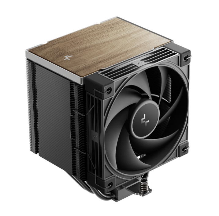 DeepCool AK500 G2 CPU Cooler with Wood Grain Top Cover, 5 Heat Pipes, 120mm PWM Fan, Compatible with Intel LGA1851/1700/1200/115x and AMD AM5/AM4