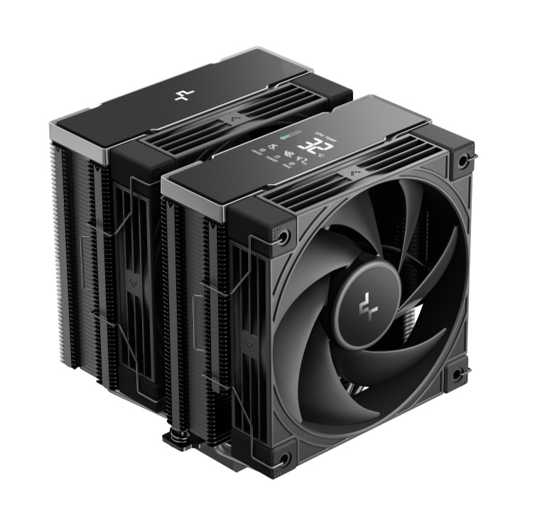 DeepCool AK620 G2 DIGITAL NYX AI Dynamic Adjustment CPU Cooler with Quad-Segmented Display, Hydro Bearing Fans, Compatible with Intel LGA1851/1700/1200/115X and AMD AM5/AM4