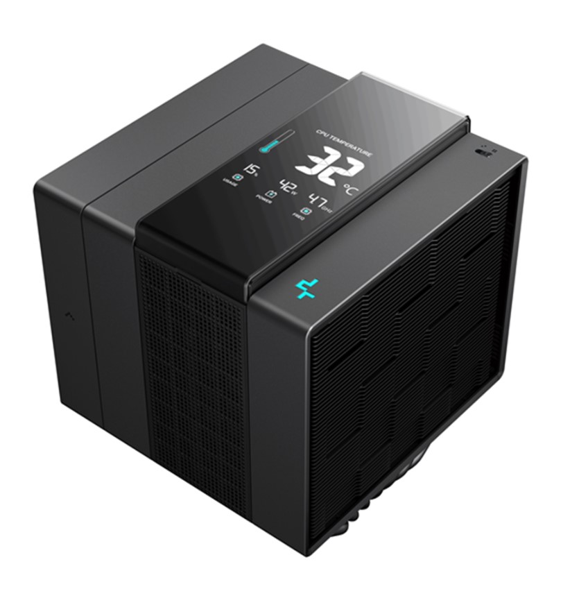 DeepCool ASSASSIN IV VC VISION Digital Air Cooler with Vapor Chamber, 300W TDP, Dual 140mm & 120mm Premium Fans & Quad-Segment LCD Display