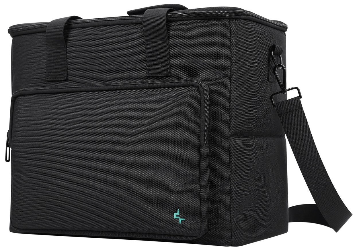 DeepCool Casefree PC Case Bag - Durable 1680D Oxford Cloth, Pearl Cotton Padding, Supports Up to 25kg, Dimensions 420x240x330mm, Black